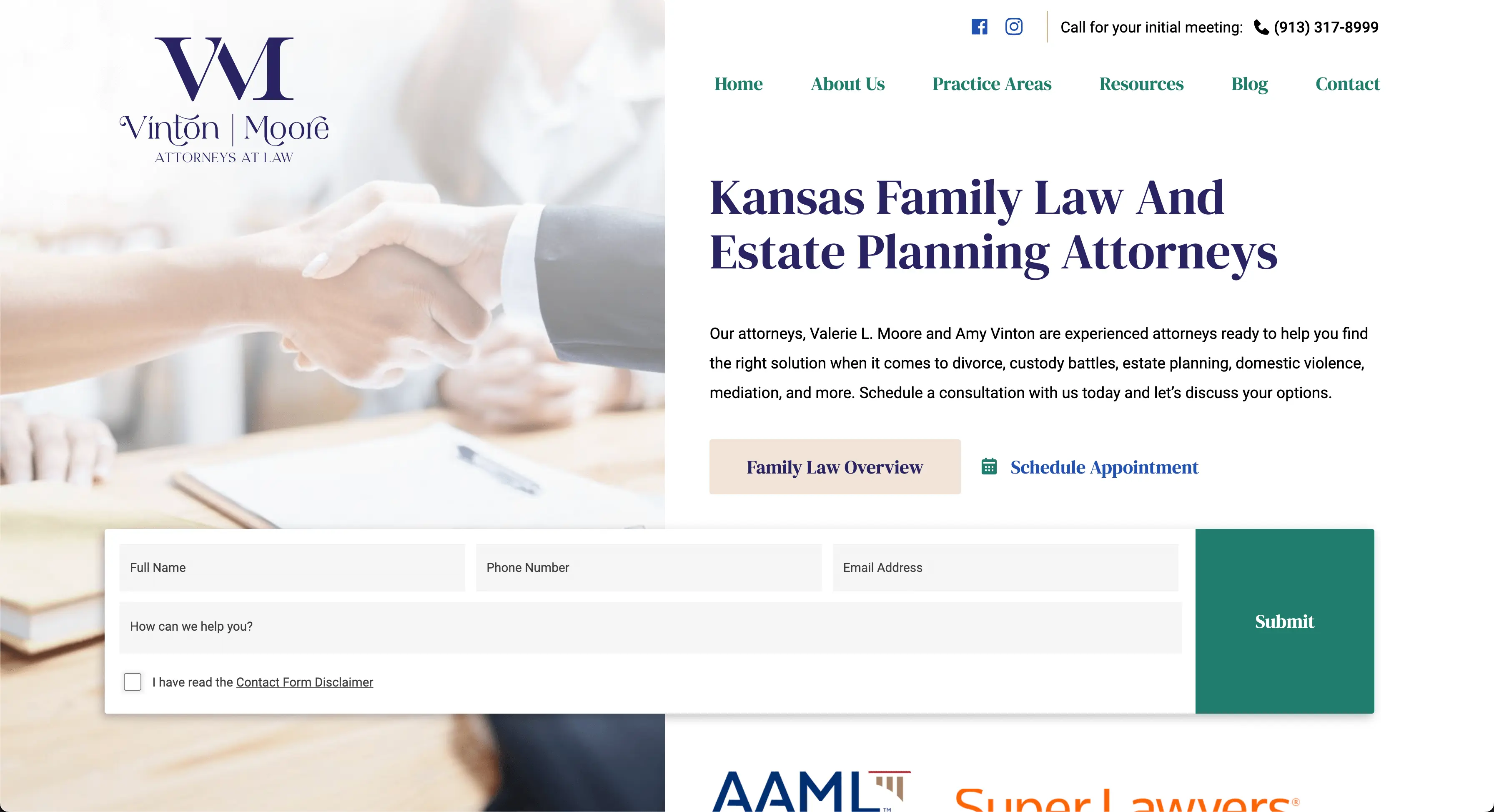 Vinton Moore Law Site Preview Image